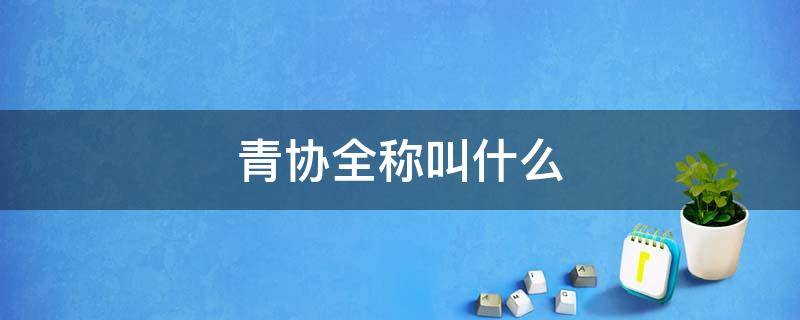 青协全称叫什么（青协是啥意思）