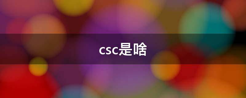 csc是啥 Csc是啥