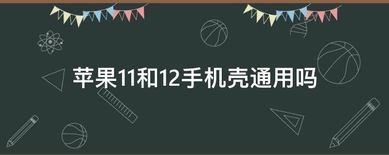 苹果11和12手机壳通用吗 苹果11手机壳跟12通用吗