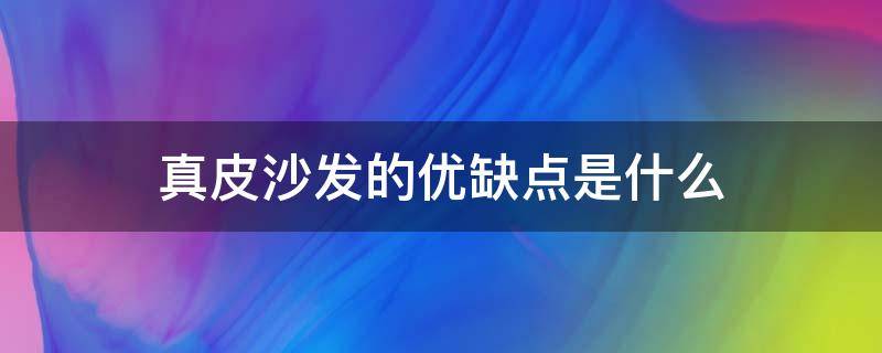 真皮沙发的优缺点是什么 真皮沙发的弊端