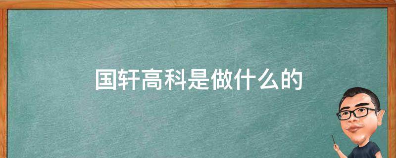 国轩高科是做什么的 国轩高科是一家什么公司