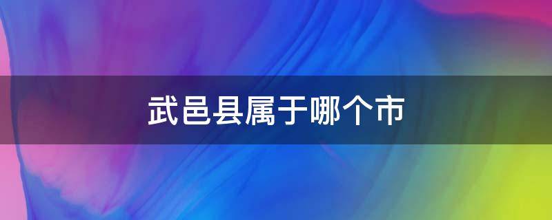 武邑县属于哪个市（河北武邑县属于哪个市）