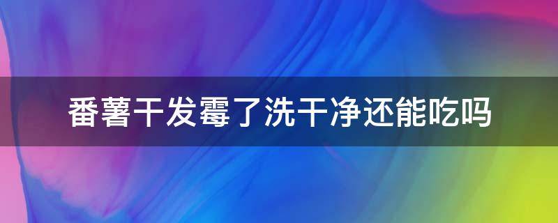 番薯干发霉了洗干净还能吃吗（番薯干发霉了怎么办）