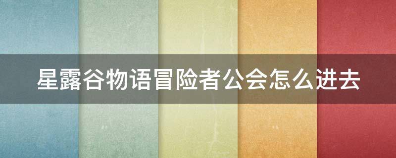 星露谷物语冒险者公会怎么进去（星露谷物语冒险者公会新奖励）