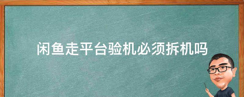 闲鱼走平台验机必须拆机吗 闲鱼验机要拆开吗