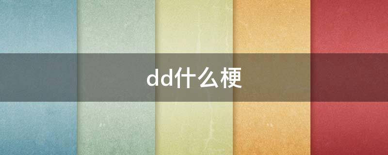 dd什么梗（小智和pdd什么梗）