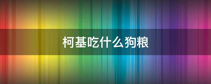 柯基吃什么狗粮（柯基吃什么狗粮容易长胖）