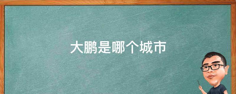 大鹏是哪个城市 大鹏在哪个省哪个城市