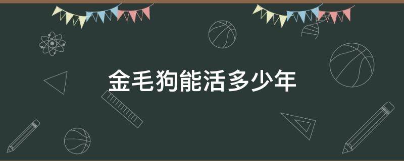 金毛狗能活多少年（金毛狗可以活多少年）