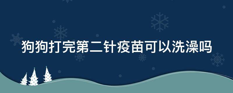 狗狗打完第二针疫苗可以洗澡吗 狗狗打完第二针疫苗可以洗澡吗冬天