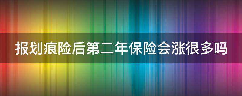 报划痕险后第二年保险会涨很多吗（报划痕险第二年保费会上涨吗）