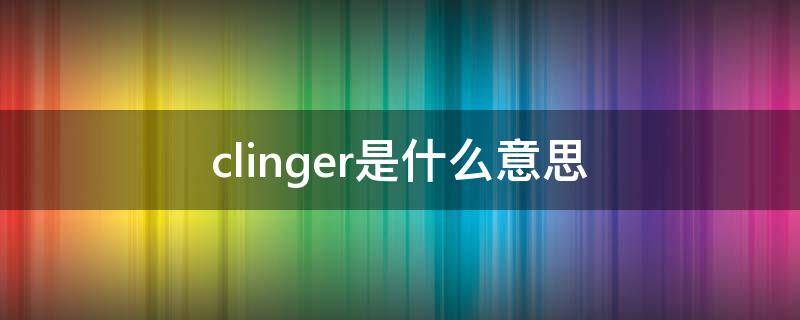 clinger是什么意思（Cling是什么意思）