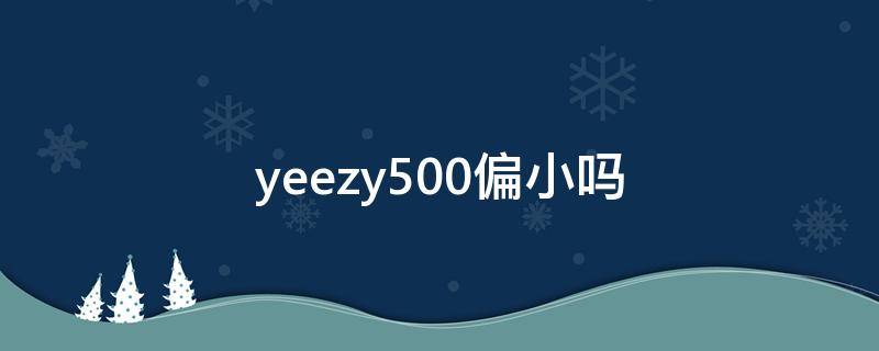 yeezy500偏小吗（yeezy500比350小多少）