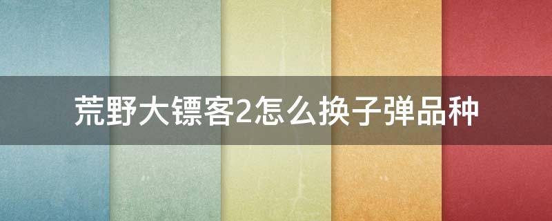 荒野大镖客2怎么换子弹品种（荒野大镖客2换子弹种类）