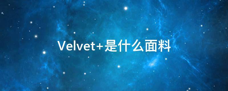 Velvet velvet品牌介绍