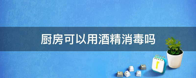 厨房可以用酒精消毒吗 家里厨房是否可以用医用酒精消毒