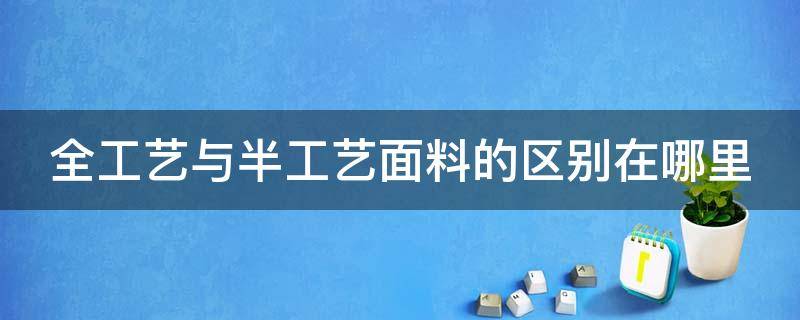 全工艺与半工艺面料的区别在哪里（全工艺与半工艺面料的区别在哪里呢）