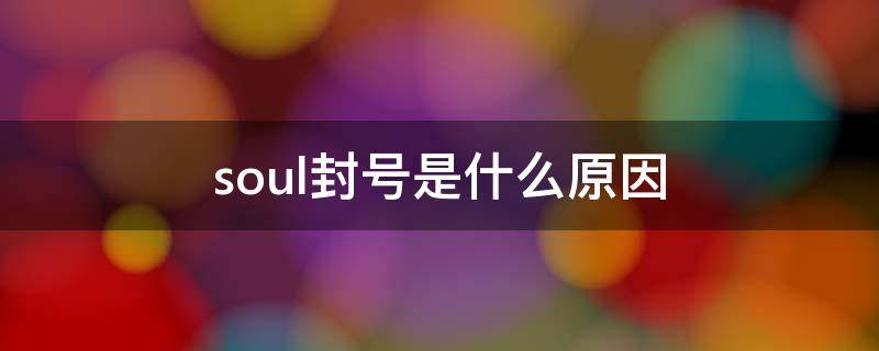 soul封号是什么原因 soul什么情况会封号