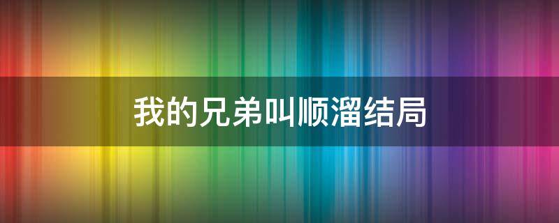 我的兄弟叫顺溜结局（我的兄弟叫顺溜结局为什么打顺溜）