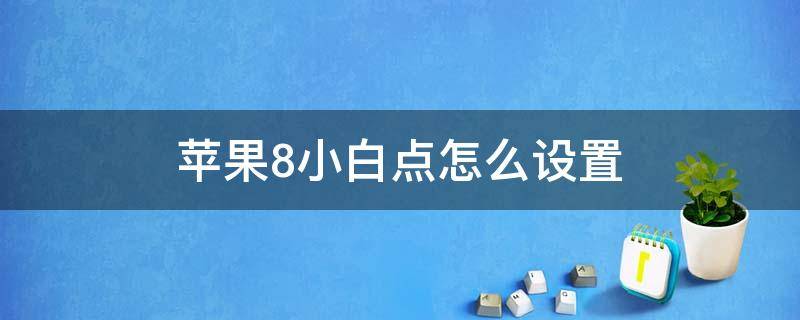 苹果8小白点怎么设置 苹果8小白点怎么设置14.6