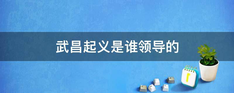 武昌起义是谁领导的 1911年的武昌起义是谁领导的