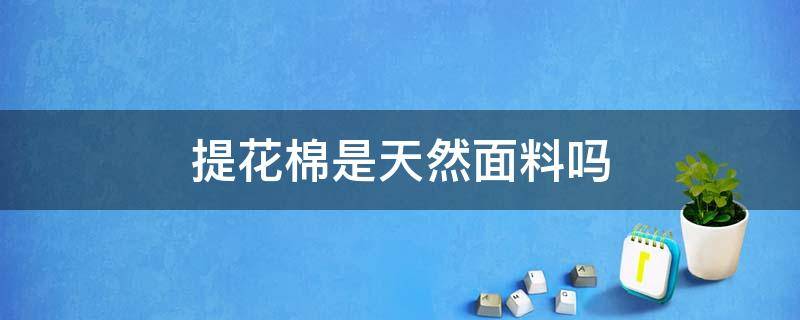 提花棉是天然面料吗 什么是提花棉面料