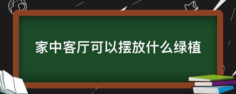 家中客厅可以摆放什么绿植 可以摆放在客厅的绿植有哪些