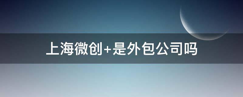 上海微创（上海微创软件股份有限公司）