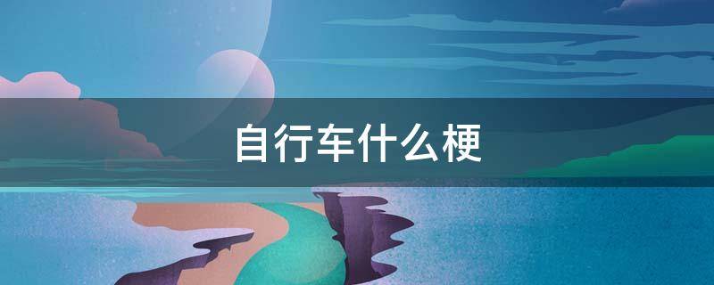 自行车什么梗（还要自行车什么梗）