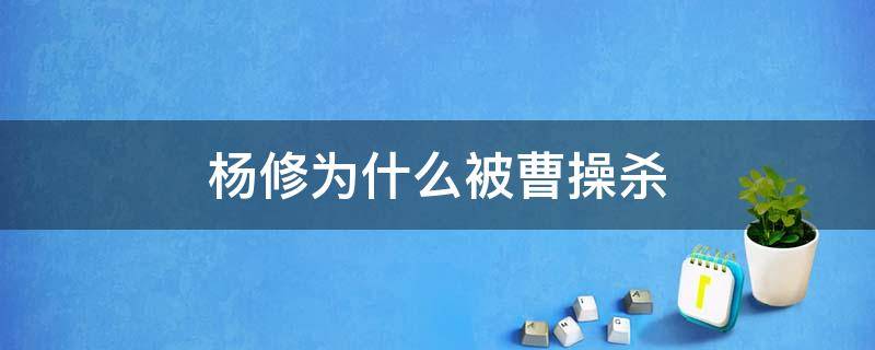 杨修为什么被曹操杀 杨修为什么被曹操杀第几集视频