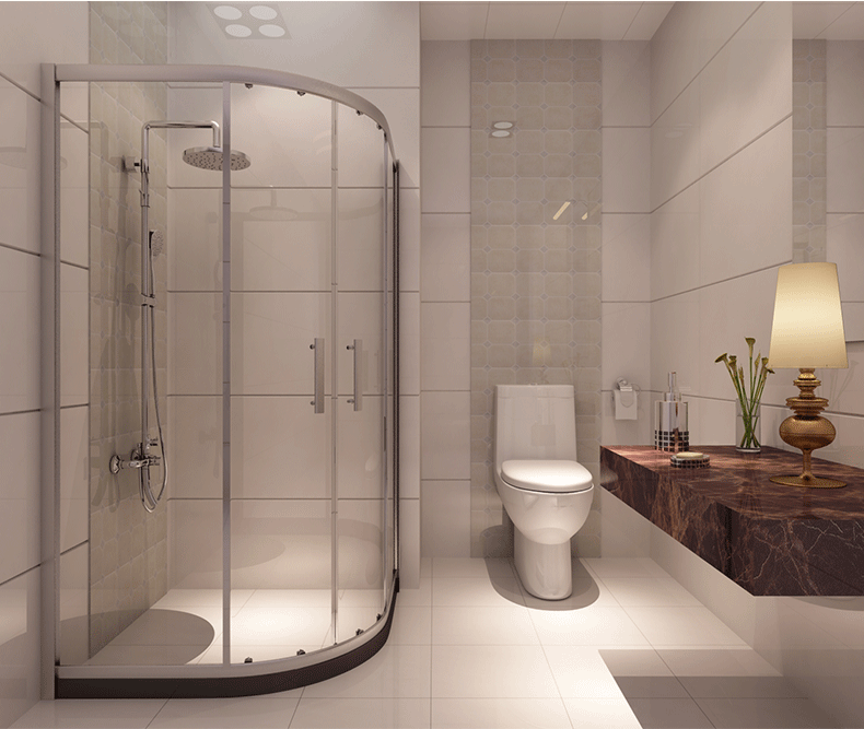 淋浴房弧形门—弧形淋浴房安装流程（弧形淋浴门安装视频）
