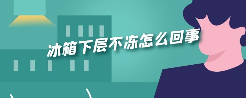 冰箱下层不冻怎么回事 冰箱下层不冻怎么办