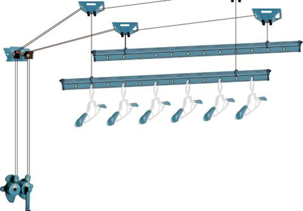 手摇升降式晾衣架结构全方面分析 手摇式升降晾衣架的使用方法