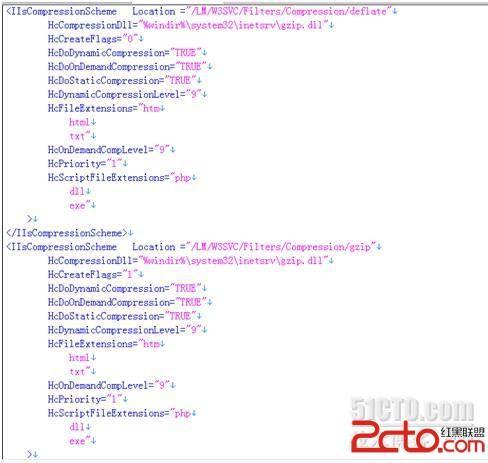 windows2003如何配置II6的Gzip压缩
