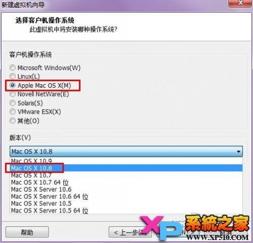 Vmware10下安装Mac OS X Mountain Lion(10.8.5)