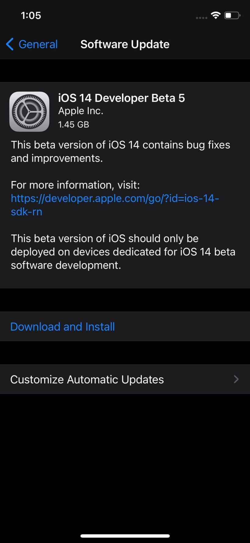 iOS14Beta5更新了什么内容 ios14.5beta5更新内容