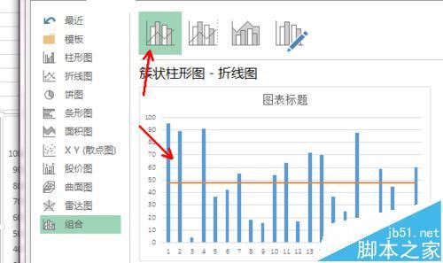 excel柱状图怎么平均值参考线折线图