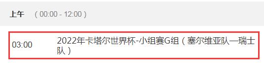 世界杯塞尔维亚vs瑞士几点直播时间 世界杯瑞士瑞典直播