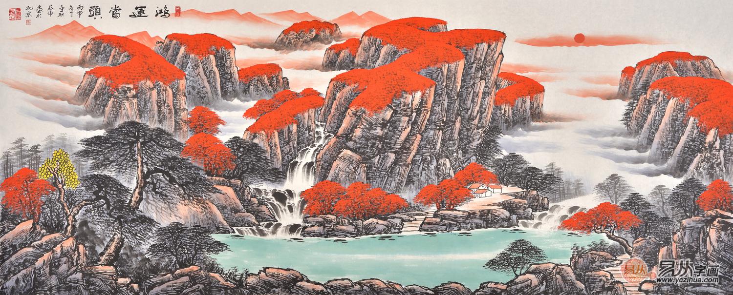鸿运当头国画经典赏析:满满的祝福寓意,一眼生喜气! 鸿运当头国画经典赏析:满满的祝福寓意,一眼生喜气!