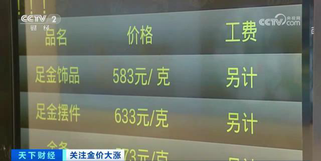 金价又“狂飙”!啥情况 多家门店黄金饰品价格逼近每克600元