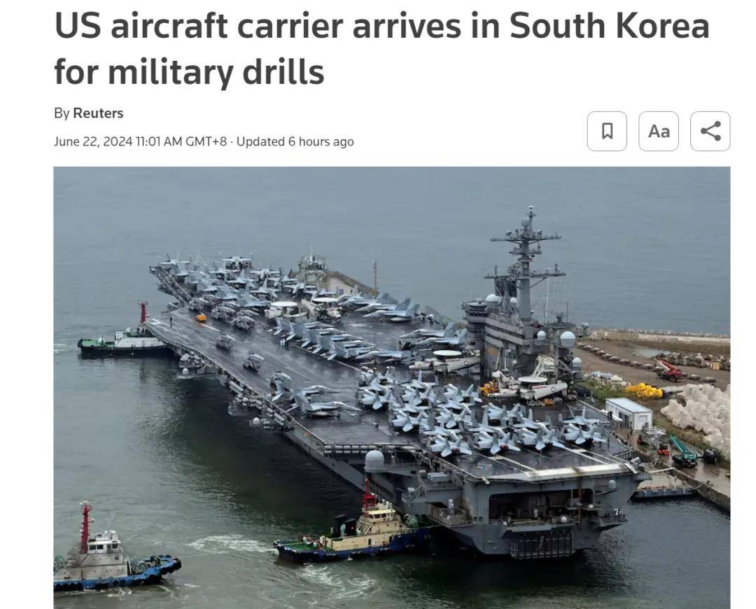 韩国突然宣布：美军核航母抵达 美国在韩国部署核弹