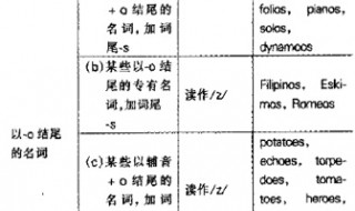 辅音字母加o结尾的名词变复数 辅音字母加o结尾的名词变复数 皆可