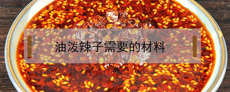 油泼辣子需要的材料 油泼辣子可以用来做什么